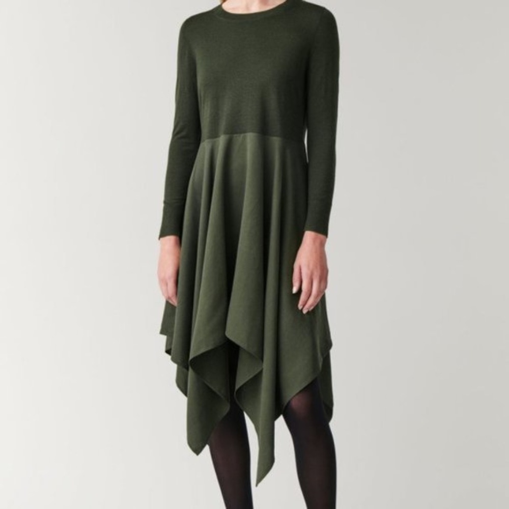 Cos Sweater Dress handkerchief hem